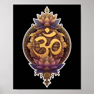 Om Symbol Spiritual Meditate Yoga Mantra Divine  Poster
