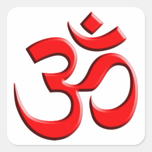 OM Symbol Square Sticker