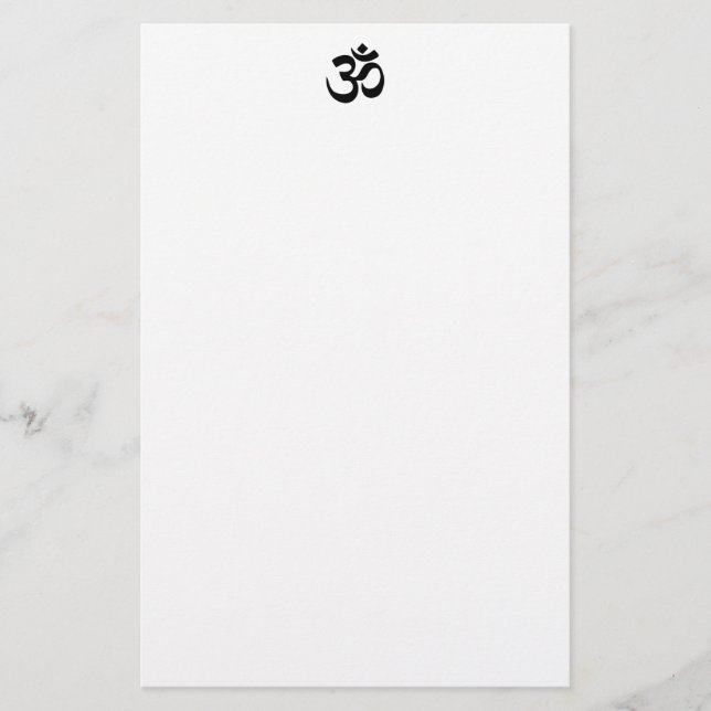 Om Symbol Stationery (Front)