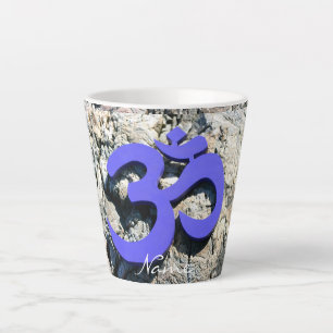 Om Symbol Thunder_Cove Latte Mug