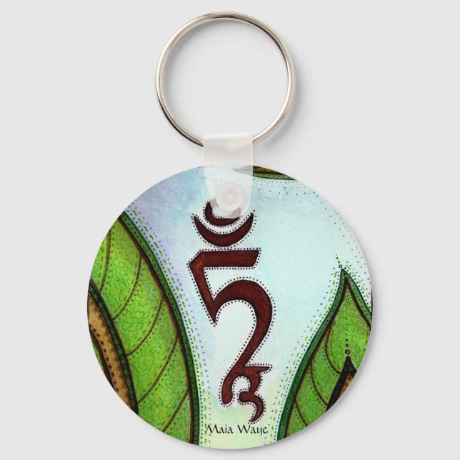 OM TARE TUTTARE TURE SVAHA KEY RING (Front)