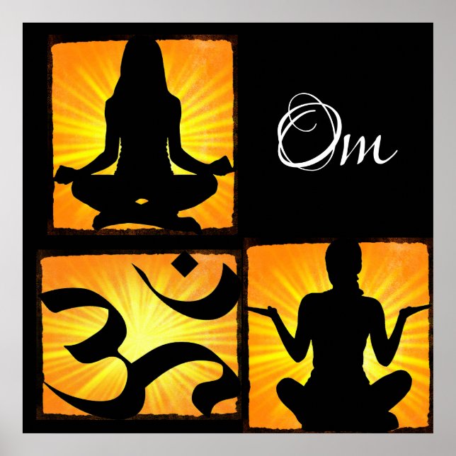 Om Yoga Meditation Poster (Front)