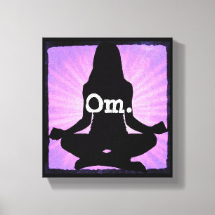 Om Yoga Meditation Zen Canvas Wall Art