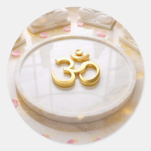 OM - ZEN BUDDHISM CLASSIC ROUND STICKER