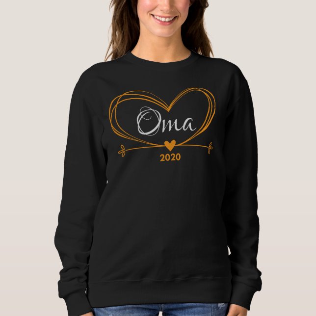 Oma 2020 Pregnancy Announcement Sweatshirt (Front)
