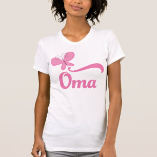 Oma Butterfly Gift T-Shirt