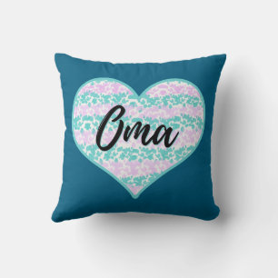 "Oma" German Grandma Reversible Throw Pillow