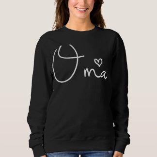 Oma German Grandma Women Mother's Day Christmas Bi Sweatshirt