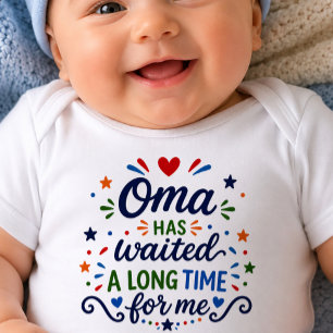 Oma Has Waited Long Time Baby Bodysuit