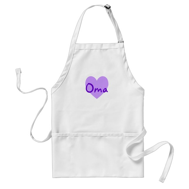 Oma in Purple Standard Apron (Front)
