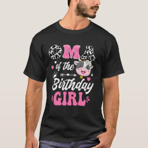 Oma Of The Birthday Girl Cute Cow Farm 1St Birthda T-Shirt