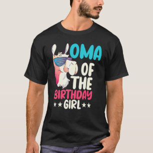 Oma Of The Birthday Girl Llama Bday Alpaca Party C T-Shirt