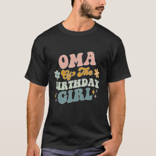 Oma Of The Birthday Groovy Matching Family T-Shirt