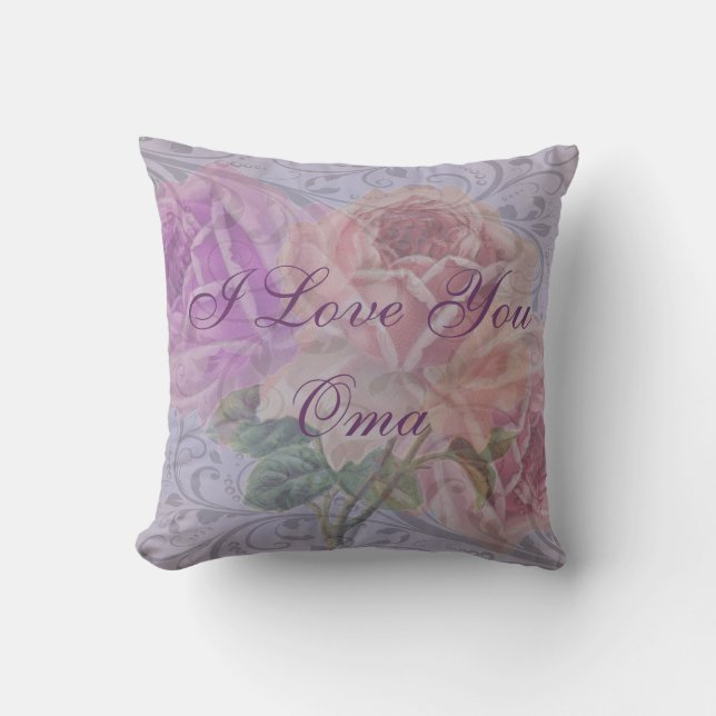 Oma Pillow "I Love You Oma" (Front)
