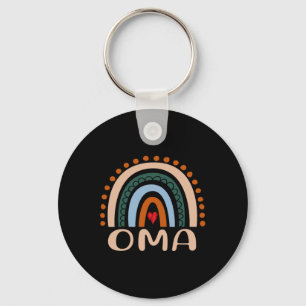 Oma Rainbow Grandma Cute Mothers Day Funny Oma  Key Ring