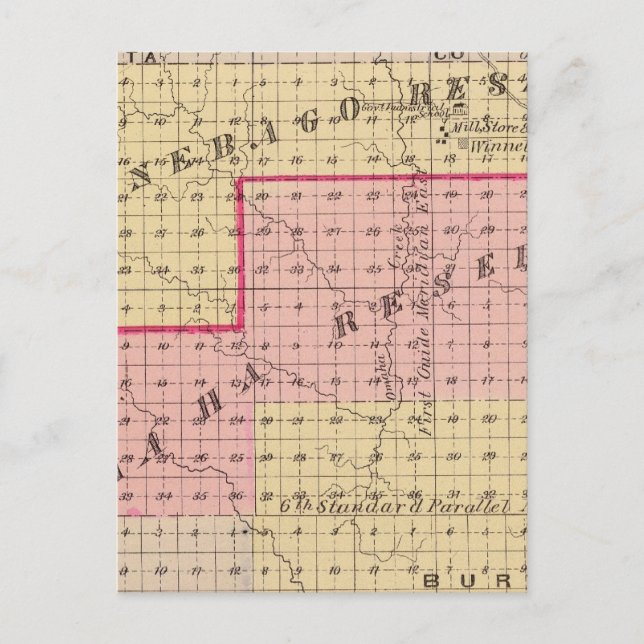 Omaha and Winnebago Reservations in Nebraska Postcard (Front)