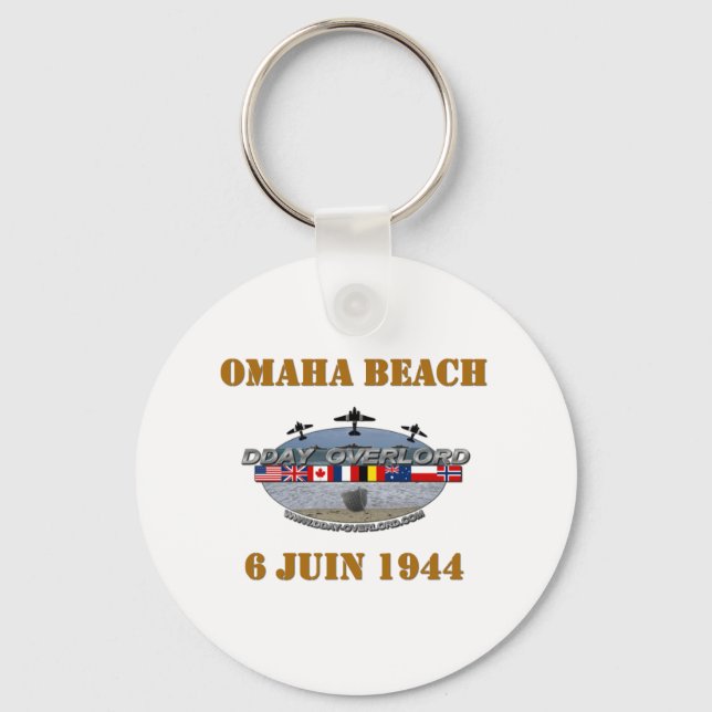 Omaha Beach 1944 Key Ring (Front)
