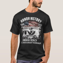 Omaha Beach D-Day 81 ST Anniversary 1944 T-Shirt