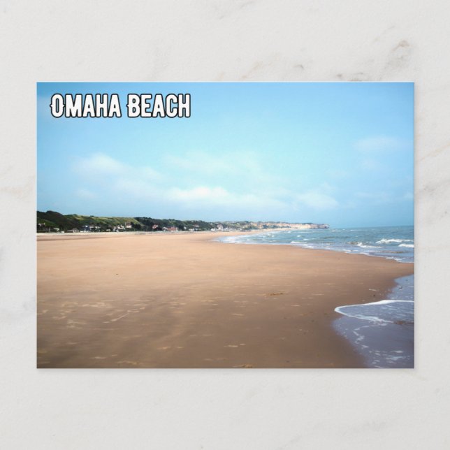 Omaha Beach Postcard (Front)