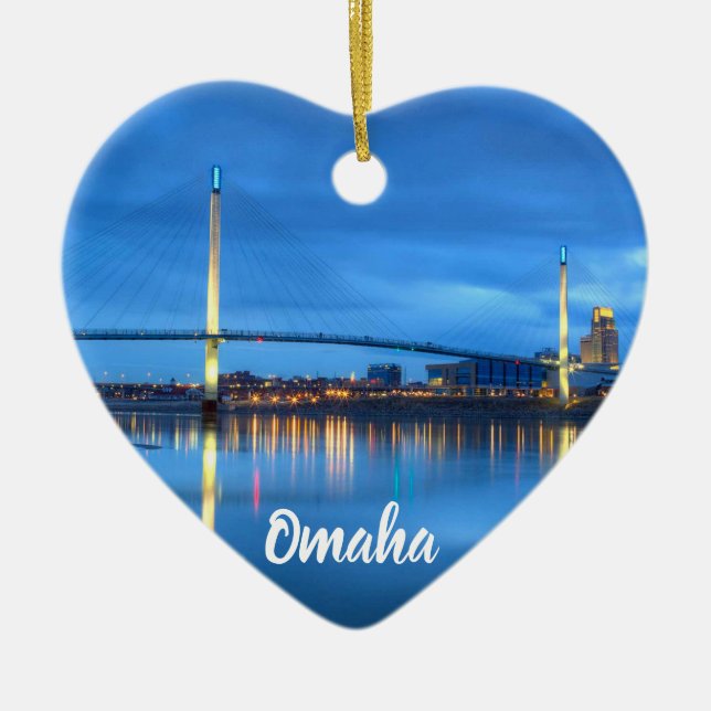 Omaha Christmas Ornament (Front)