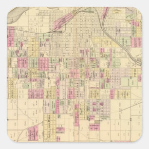Omaha City, Nebraska Square Sticker
