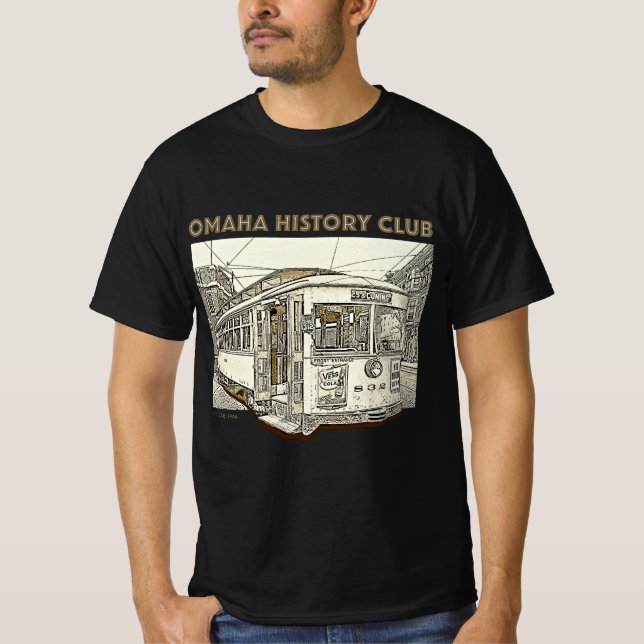 Omaha History Club Adult Men's T-Shirt (Front)