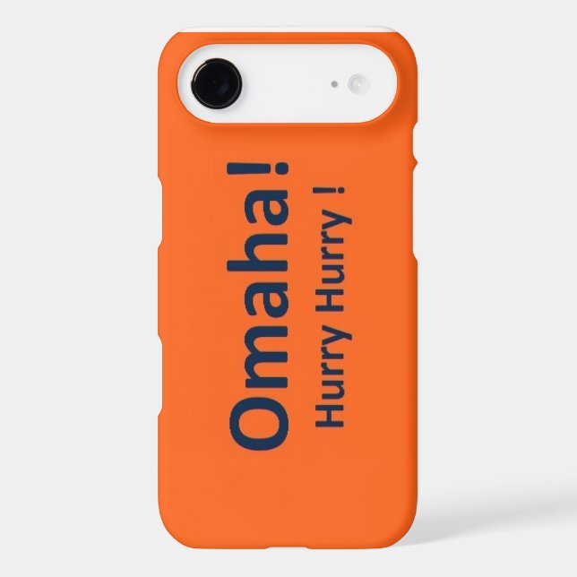 OMAHA iphone 5/5s Hard Cover Denver Broncos (Back)