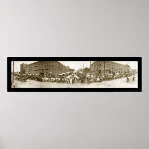 Omaha Merchants Photo 1908 Poster