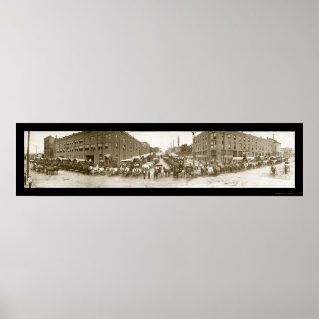 Omaha Merchants Photo 1908 Poster (Front)