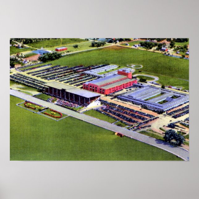 Omaha Nebraska Ak Sar Ben Race Track and Coliseum Poster (Front)