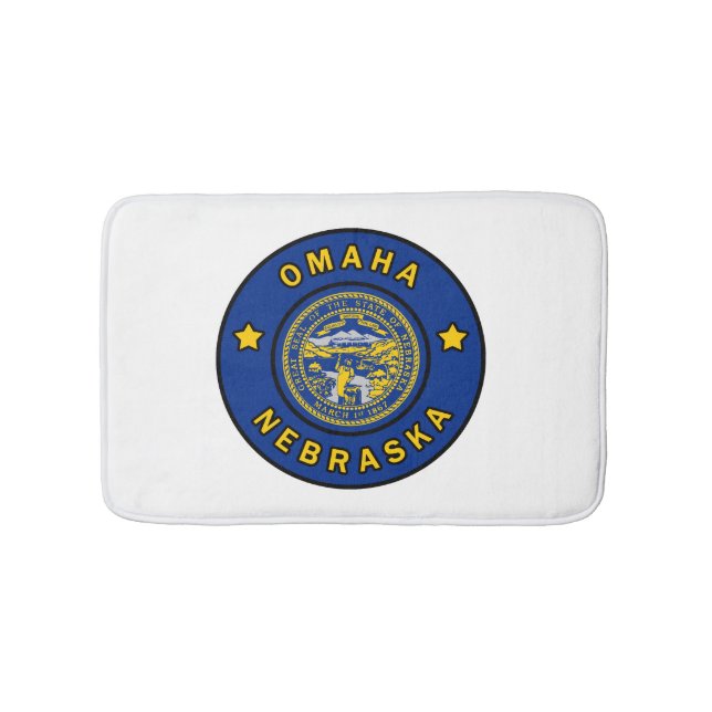 Omaha Nebraska Bath Mat (Front)