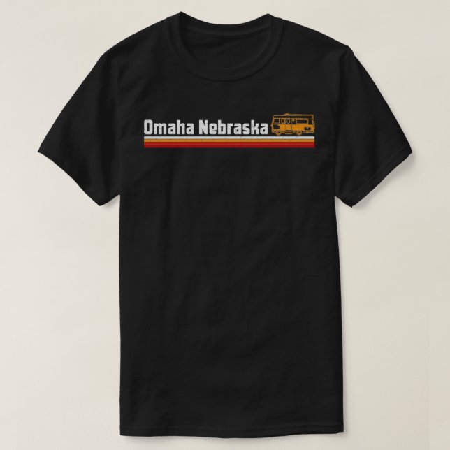 OMAHA NEBRASKA CAMPING  T-Shirt (Design Front)
