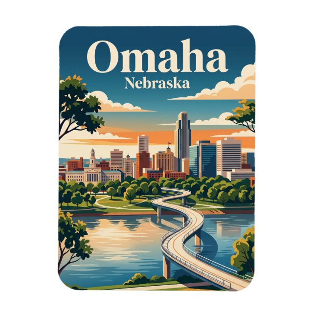 Omaha, Nebraska Magnet (Vertical)