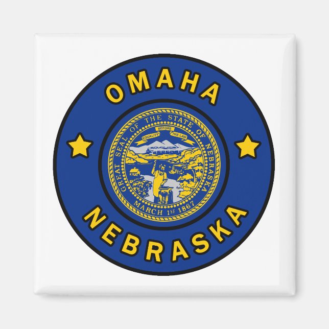 Omaha Nebraska Magnet (Front)