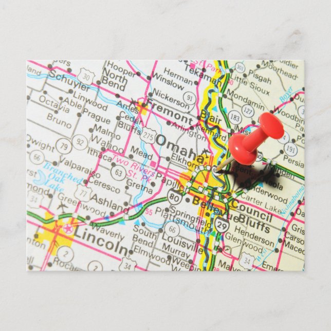 Omaha, Nebraska Postcard (Front)