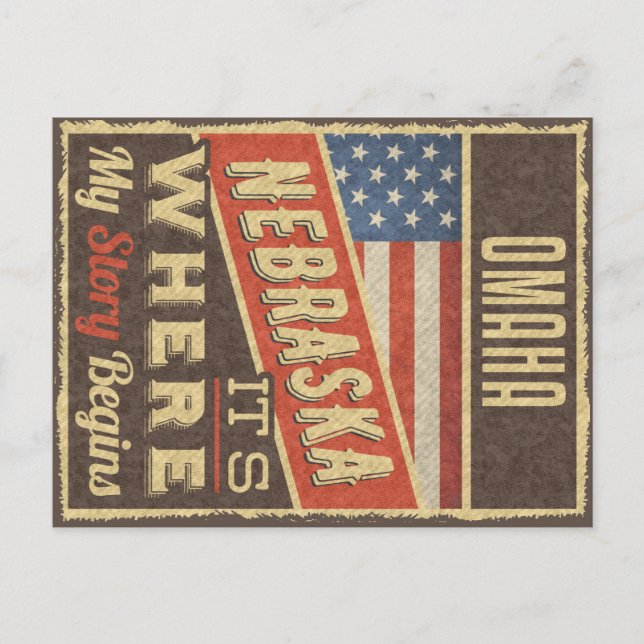 Omaha Nebraska Postcard (Front)