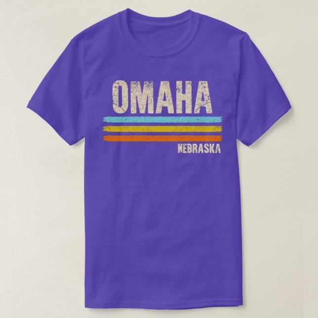 Omaha Nebraska Retro T-Shirt (Design Front)