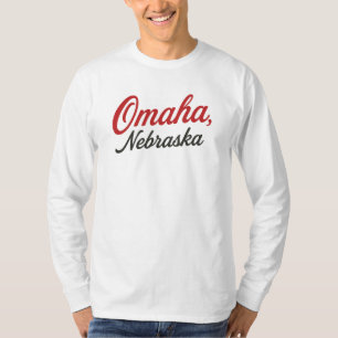 Omaha Nebraska Script Design   Classic Midwest Cit T-Shirt