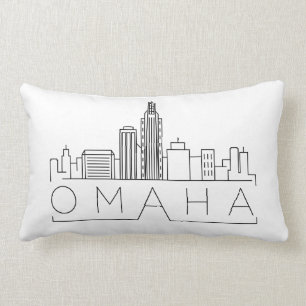 Omaha, Nebraska Skyline Lumbar Cushion