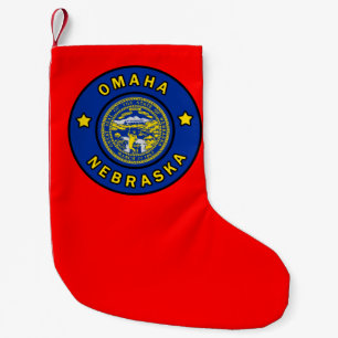 Omaha Nebraska Small Christmas Stocking