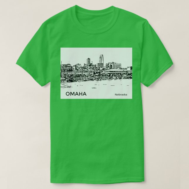 Omaha Nebraska T-Shirt (Design Front)