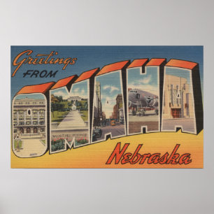 Omaha, NebraskaLarge Letter ScenesOmaha, NE Poster