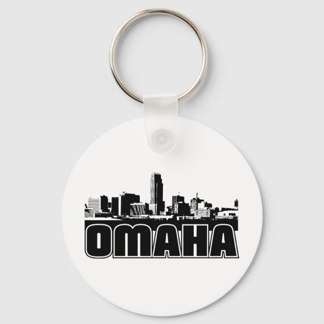 Omaha Skyline Key Ring (Front)