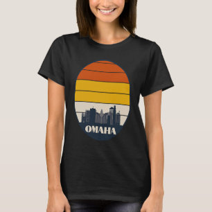 Omaha Skyline, Omaha Nebraska , Omaha NE city T-Shirt