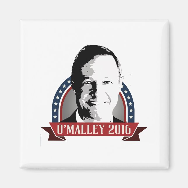 O'Malley 2016 Campaign Banner Nameplate Magnet (Front)