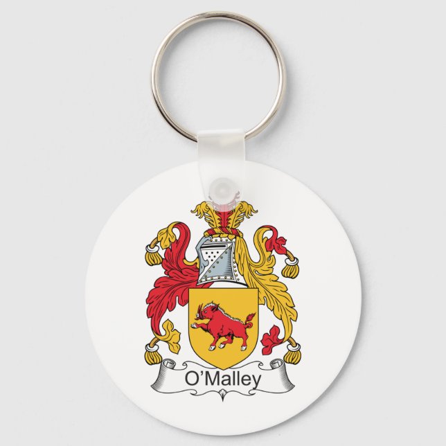 O'Malley Family Crest Key Ring (Front)