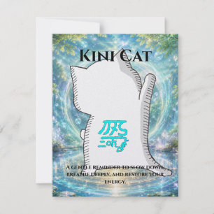 Omamori Card #003 – Kini Cat   Healing • Recovery