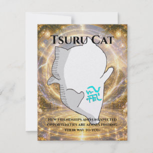 Omamori Card #006 – Tsuru Cat   Connection • Oppor