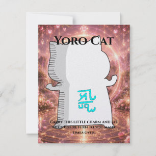 Omamori Card #008 – Yoro Cat   Love • Happiness