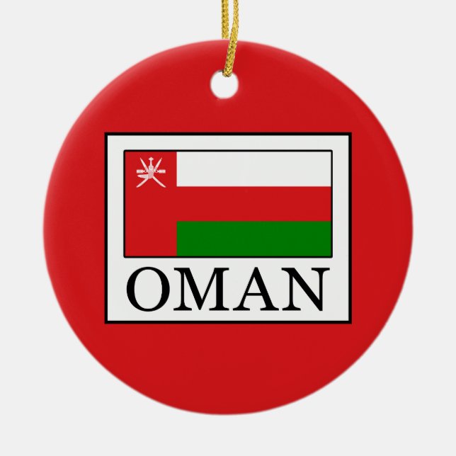 Oman Ceramic Tree Decoration (Front)